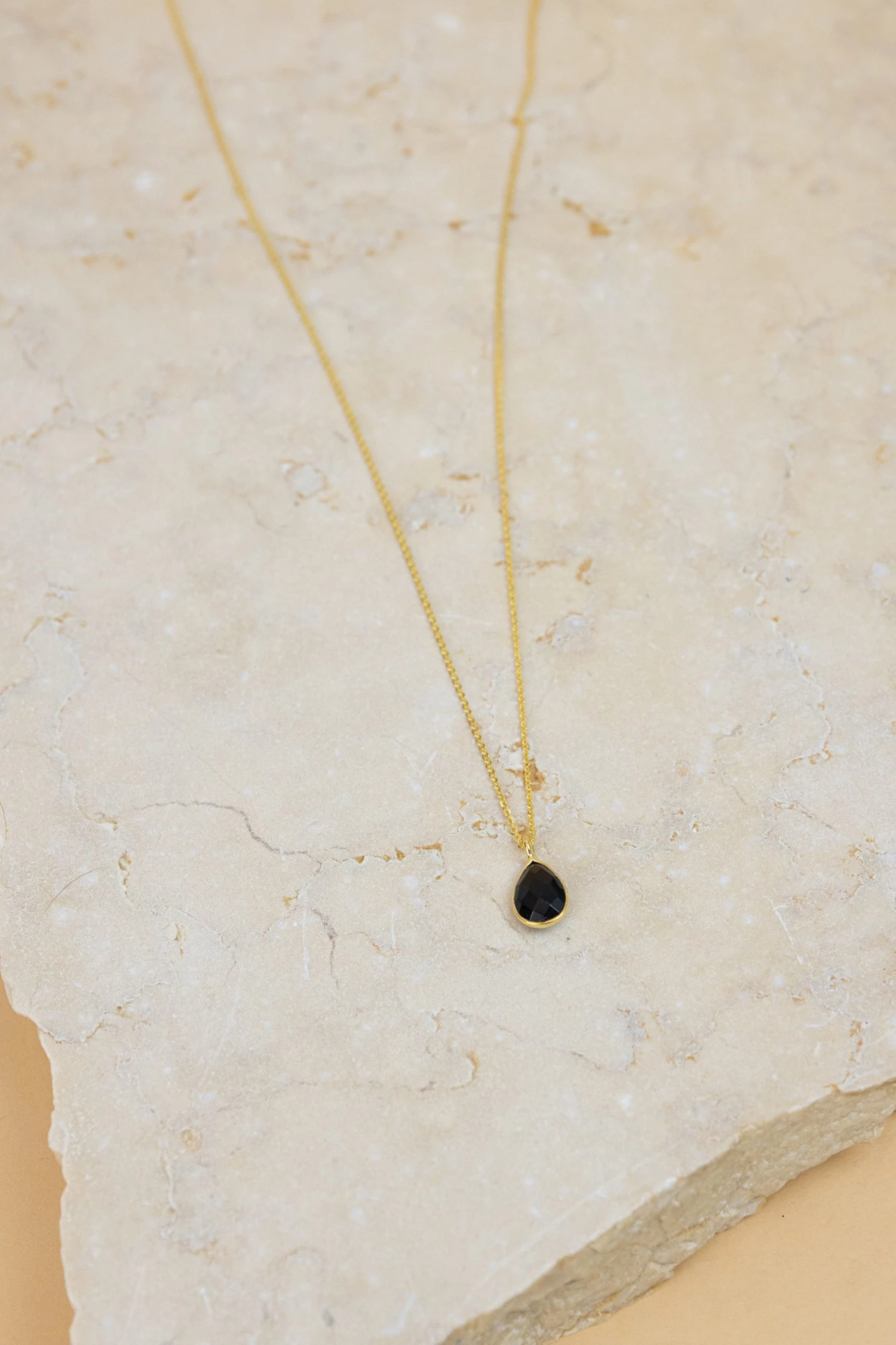 SHOKO Necklace Gold Teardrop Black Next Day Delivery 2 SHOKO Necklace Gold Teardrop Black Next Day Delivery