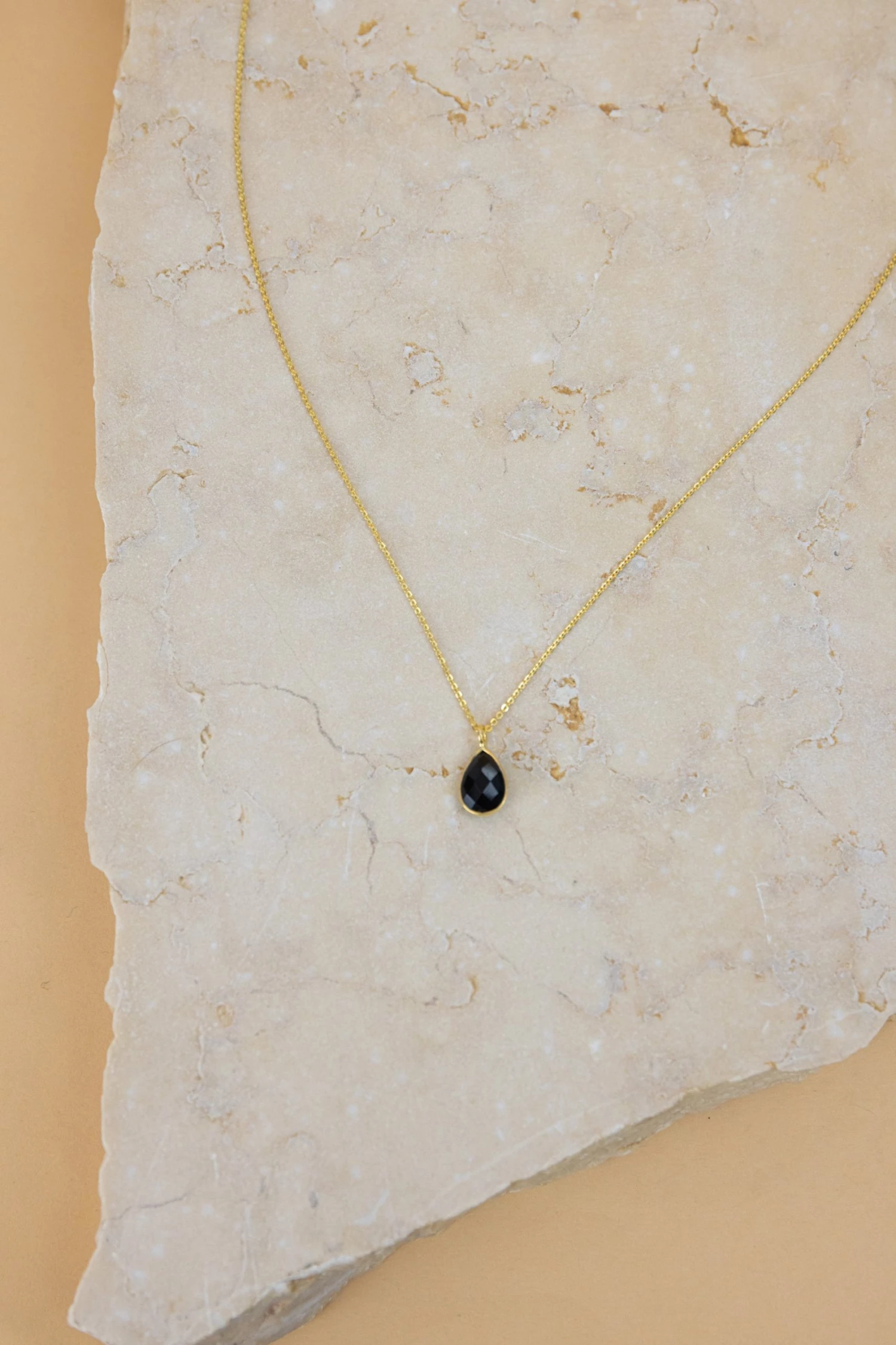 SHOKO Necklace Gold Teardrop Black Next Day Delivery 3 SHOKO Necklace Gold Teardrop Black Next Day Delivery