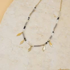 SHOKO Necklace Leaves And Beads Next Day Delivery