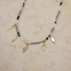 SHOKO Necklace Leaves And Beads Next Day Delivery