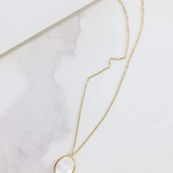 SHOKO Jewelry Necklace Midstone Gold Ivory