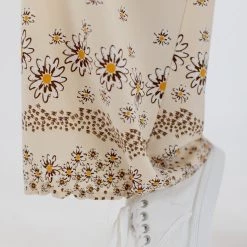 SHOKO Pants Flower Power Cream