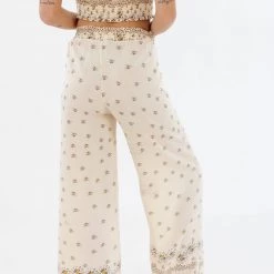 SHOKO Pants Flower Power Cream