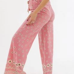 SHOKO Pants Flower Power Pink Skirts & Bottoms