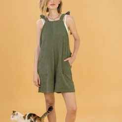 SHOKO Dresses Playsuit Alexis Khaki