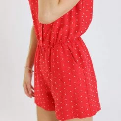 SHOKO Skirts & Bottoms Playsuit Paros In Red.