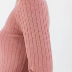 SHOKO Ribb Top Valencia Pink. Tops & T-Shirts