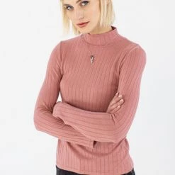 SHOKO Ribb Top Valencia Pink. Tops & T-Shirts