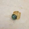 SHOKO Ring Emerald Stone