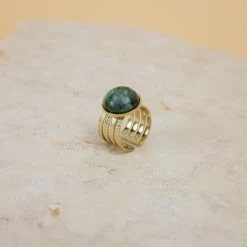 SHOKO Ring Emerald Stone