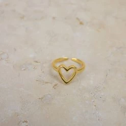 SHOKO Ring Heart Gold