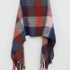 SHOKO Scarves & Beanies Scarf Patchy Blue Terracotta