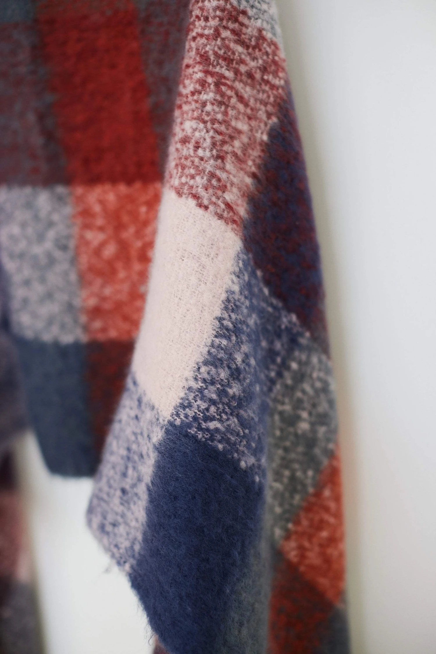 SHOKO Scarves & Beanies Scarf Patchy Blue Terracotta 2 SHOKO Scarves & Beanies Scarf Patchy Blue Terracotta