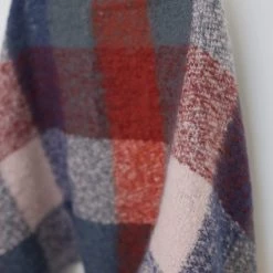 SHOKO Scarves & Beanies Scarf Patchy Blue Terracotta 5 SHOKO Scarves & Beanies Scarf Patchy Blue Terracotta