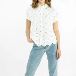 SHOKO Shirt Audrey White Lace. Tops & T-Shirts