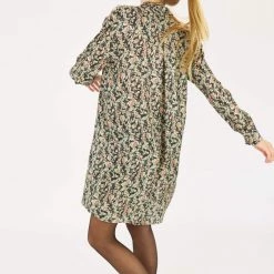 SHOKO Shirt Dress Stacy Black Floral. Dresses