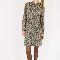 SHOKO Shirt Dress Stacy Black Floral. Dresses