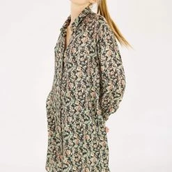 SHOKO Shirt Dress Stacy Black Floral. Dresses