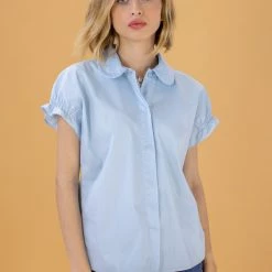 SHOKO Shirt Eleanor Baby Blue New In