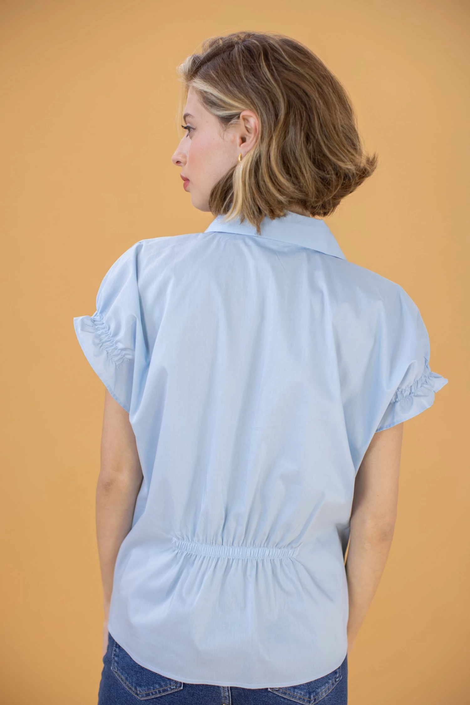 SHOKO Shirt Eleanor Baby Blue New In 3 SHOKO Shirt Eleanor Baby Blue New In