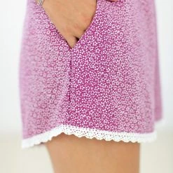 SHOKO Shorts Lilly Fuchsia Floral. Skirts & Bottoms