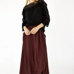 SHOKO Maxi Skirt Allegra Chestnut Leo.