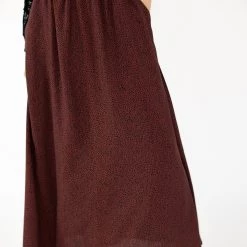 SHOKO Maxi Skirt Allegra Chestnut Leo.