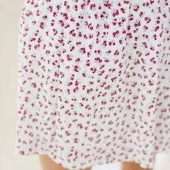 SHOKO Skirt Amelie White Ditsy Floral. Skirts & Bottoms