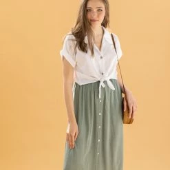 SHOKO Skirt Harper Khaki New In