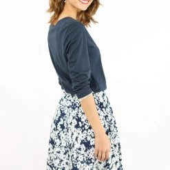 SHOKO Skirts & Bottoms Skirt Mariel Blue Floral.