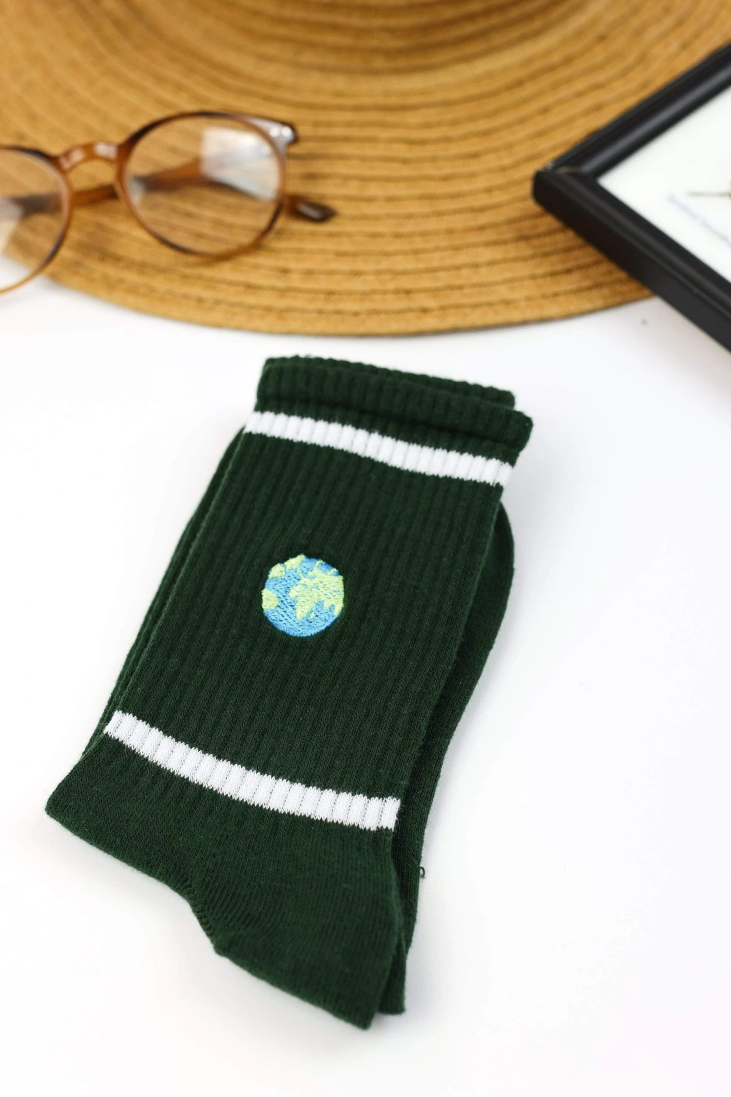 SHOKO Next Day Delivery Socks Green World 2 SHOKO Next Day Delivery Socks Green World
