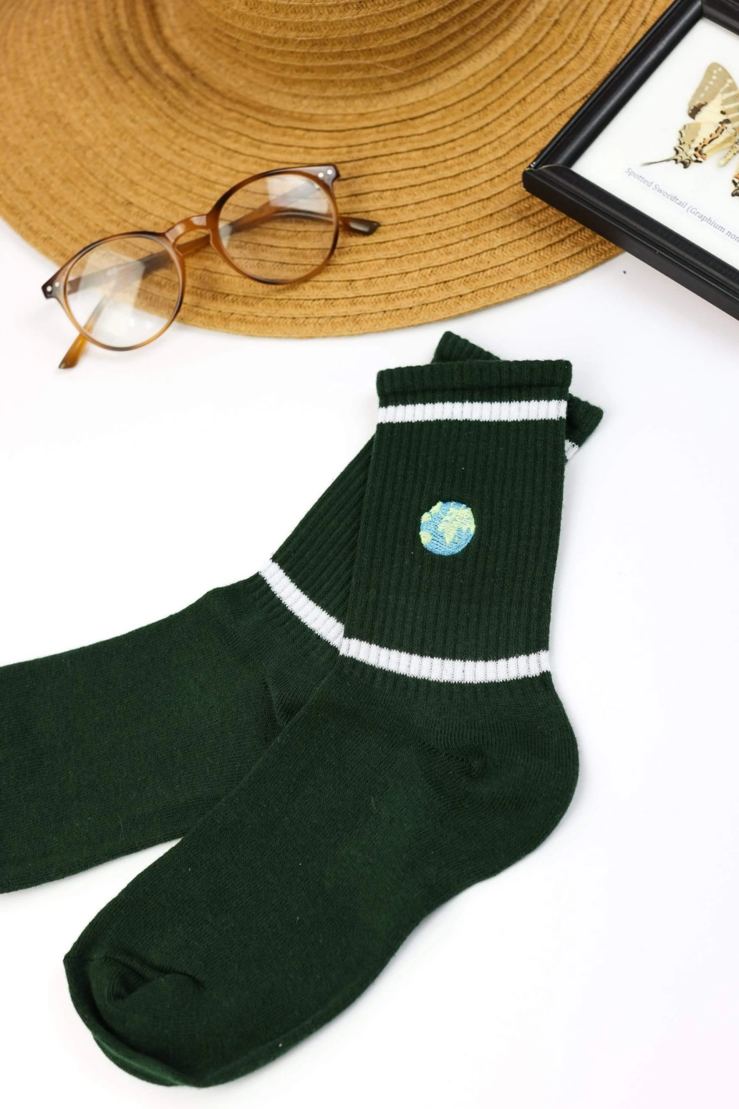 SHOKO Next Day Delivery Socks Green World 3 SHOKO Next Day Delivery Socks Green World