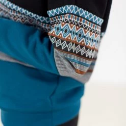 SHOKO Sweater Mia Black, Funky Aztec & Petrol Sweaters & Hoodies