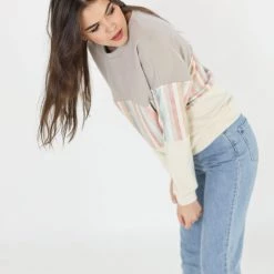 SHOKO Sweaters & Hoodies Sweater Mia Mocha Candy Stripes