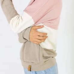 SHOKO Sweaters & Hoodies Sweater Mia Pastel Rose Cream And Latte.