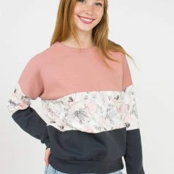 SHOKO Sweater Mia Rose Floral Grey