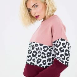 SHOKO Sweater Mia Rose Leo Burgundy Sweaters & Hoodies