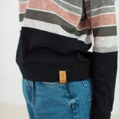 SHOKO Sweater Mia Terracotta Stripes.