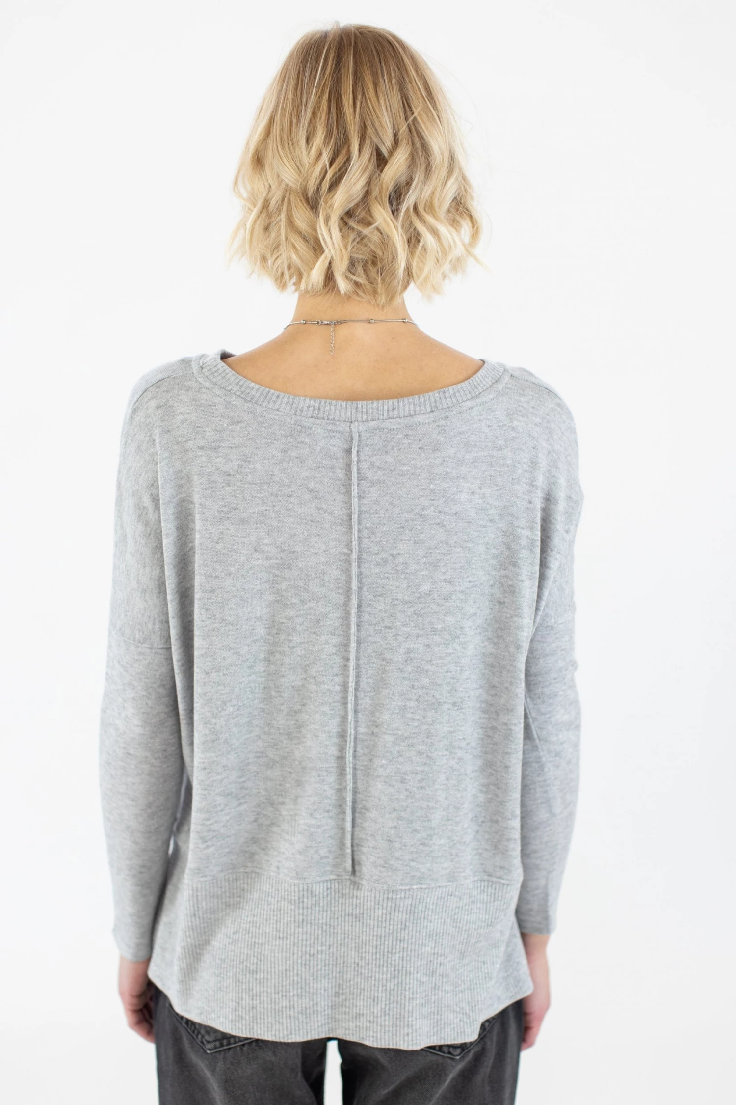 SHOKO Sweaters & Hoodies Sweater Monica Grey 5 SHOKO Sweaters & Hoodies Sweater Monica Grey