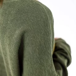 SHOKO Sweater Stranger Stripes Frottee Olive. Sweaters & Hoodies