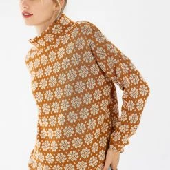 SHOKO Sweater Zoey Knit Orange Brown. Sweaters & Hoodies