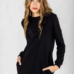 SHOKO Sweaterdress Cleo Black. Sweaters & Hoodies