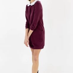 SHOKO Sweaterdress Morticia Burgundy. Dresses