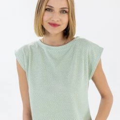 SHOKO Top Aria Olive Chevron Tops & T-Shirts