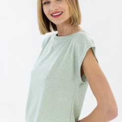SHOKO Top Aria Olive Chevron Tops & T-Shirts