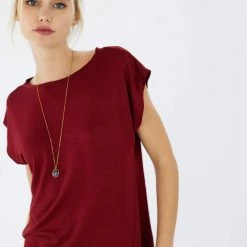 SHOKO Tops & T-Shirts Top Aria Wine Red.