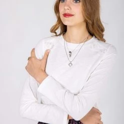 SHOKO Top Athena Cream Tops & T-Shirts