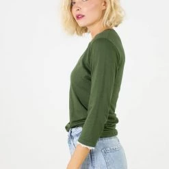 SHOKO Top Elektra Dark Green Lace.