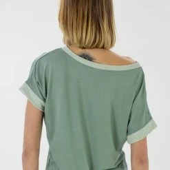 SHOKO Top Emma Mint Chevron.