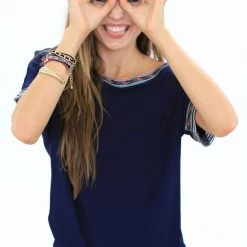 SHOKO Top Emma Navy.